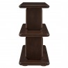 Modway Lyle Sculptural 2-Tier Bookshelf Walnut Side