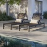 Modway Tahoe Outdoor Patio Mesh and Aluminum Chaise Lounge