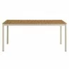 Modway Finn 71" Outdoor Patio Aluminum Dining Table with Faux Wood Top 1 - Modway Finn 71" Outdoor Patio Aluminum Dining Table with Faux Wood Top 1