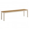 Modway Finn Outdoor Patio Aluminum Bench with Faux Wood Top 1