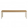 Modway Finn Outdoor Patio Aluminum Bench with Faux Wood Top 2