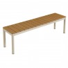 Modway Finn Outdoor Patio Aluminum Bench with Faux Wood Top 4