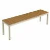 Modway Finn Outdoor Patio Aluminum Bench with Faux Wood Top 4 - Modway Finn Outdoor Patio Aluminum Bench with Faux Wood Top 4