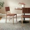 Modway Dover Wood Vegan Leather Dining Side Chairs Set of 2 - Modway Dover Wood Vegan Leather Dining Side Chairs Set of 2