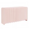 Modway Dahlia Fluted and Scalloped Sideboard Storage Cabinet Red