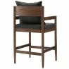Modway Remington Wood Counter Stool Gray Back - Modway Remington Wood Counter Stool Gray Back