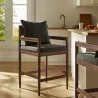 Modway Remington Wood Counter Stool Gray - Modway Remington Wood Counter Stool Gray