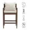 Modway Remington Wood Counter Stool White - Modway Remington Wood Counter Stool White