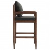 Modway Remington Wood Bar Stool Gray Side