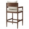 Modway Remington Wood Bar Stool White Back