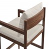 Modway Remington Wood Bar Stool White Top