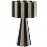 Modway Renae Handwoven Cotton Thread Striped Table Lamp Black 4