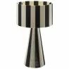 Modway Renae Handwoven Cotton Thread Striped Table Lamp Black 3 - Modway Renae Handwoven Cotton Thread Striped Table Lamp Black 3