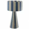 Modway Renae Handwoven Cotton Thread Striped Table Lamp Blue - Modway Renae Handwoven Cotton Thread Striped Table Lamp Blue
