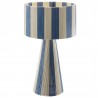 Modway Renae Handwoven Cotton Thread Striped Table Lamp Blue 1
