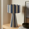 Modway Renae Handwoven Cotton Thread Striped Table Lamp Blue 4