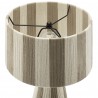 Modway Renae Handwoven Cotton Thread Striped Table Lamp Gray 3