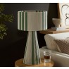 Modway Gia Handwoven Cotton Thread Striped or Plain Table Lamp Green