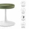 Modway Lippa Vegan Leather Round Stool Green - Modway Lippa Vegan Leather Round Stool Green