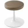 Modway Lippa Vegan Leather Round Stool Brwon Top - Modway Lippa Vegan Leather Round Stool Brwon Top