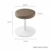 Modway Lippa Vegan Leather Round Stool Brwon 1 - Modway Lippa Vegan Leather Round Stool Brwon 1
