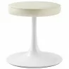 Modway Lippa Vegan Leather Round Stool Ivory - Modway Lippa Vegan Leather Round Stool Ivory