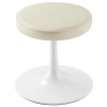 Modway Lippa Vegan Leather Round Stool Ivory Top