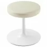 Modway Lippa Vegan Leather Round Stool Ivory Top - Modway Lippa Vegan Leather Round Stool Ivory Top