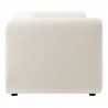 Modway Leif 89" Performance Velvet Upholstered Sofa White Side