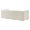 Modway Leif 89" Performance Velvet Upholstered Sofa White Back
