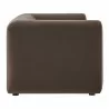 Modway Leif 89" Performance Velvet Upholstered Sofa Chocolate Brown Side - Modway Leif 89" Performance Velvet Upholstered Sofa Chocolate Brown Side