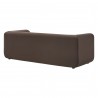 Modway Leif 89" Performance Velvet Upholstered Sofa Chocolate Brown Back