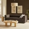 Modway Leif 89" Performance Velvet Upholstered Sofa Chocolate Brown - Modway Leif 89" Performance Velvet Upholstered Sofa Chocolate Brown