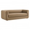 Modway Leif 89" Performance Velvet Upholstered Sofa Taupe