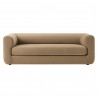 Modway Leif 89" Performance Velvet Upholstered Sofa Taupe Front