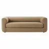 Modway Leif 89" Performance Velvet Upholstered Sofa Taupe Front - Modway Leif 89" Performance Velvet Upholstered Sofa Taupe Front