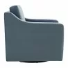 Modway Liora Performance Velvet Armchair Blue Side - Modway Liora Performance Velvet Armchair Blue Side