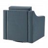 Modway Liora Performance Velvet Armchair Blue Back