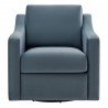 Modway Liora Performance Velvet Armchair Blue Front
