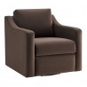 Modway Liora Performance Velvet Armchair Chocolate Brown