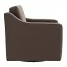 Modway Liora Performance Velvet Armchair Chocolate Brown Side - Modway Liora Performance Velvet Armchair Chocolate Brown Side