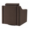 Modway Liora Performance Velvet Armchair Chocolate Brown Back