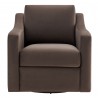 Modway Liora Performance Velvet Armchair Chocolate Brown Front