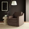 Modway Liora Performance Velvet Armchair Chocolate Brown