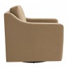 Modway Liora Performance Velvet Armchair Taupe Side