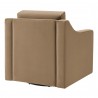 Modway Liora Performance Velvet Armchair Taupe Back