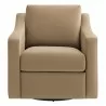 Modway Liora Performance Velvet Armchair Taupe Front - Modway Liora Performance Velvet Armchair Taupe Front