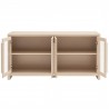 Modway Evren 4-Door Sideboard Storage Display Cabinet Open