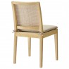 Modway Ovard Wood and Rattan Dining Chair  Back