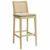 Modway Ovard Wood and Rattan Bar Stool - Modway Ovard Wood and Rattan Bar Stool